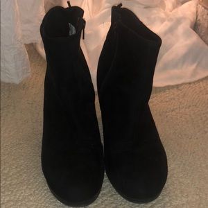 Black sued booties